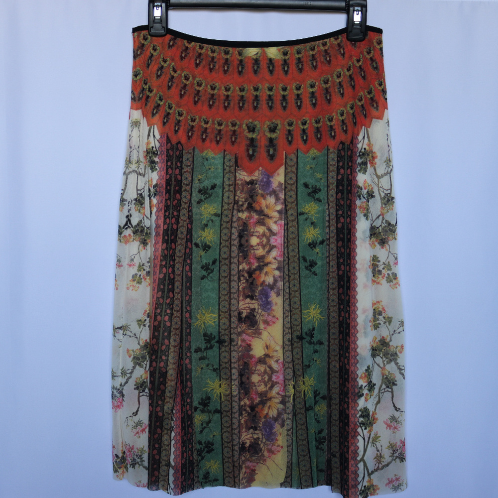 Vivienne Tam Delicate Floral Skirt